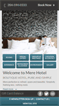 Mobile Screenshot of merehotel.com